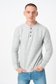 Banana Republic Bluza din amestec de bumbac organic cu decolteu henley Barbati