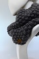 Made in Roșia Montană Fular circular de lana merino, tricotat gros Good Times Femei