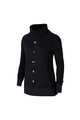 Nike Bluza sport cu maneci raglan, decolteu drapat si tehnologie Dri-Fit, pentru fitness Femei