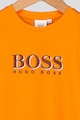 Boss Hugo Boss Tricou cu decolteu la baza gatului si logo Baieti