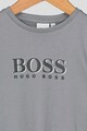 Boss Hugo Boss Bluza cu decolteu la baza gatului si imprimeu logo Baieti