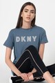 DKNY Tricou din amestec de modal cu imprimeu logo, pentru fitness Femei