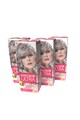 Loncolor Комплект: 4 x Перманентна боя за коса  Ultra 10.19 Интензивно сребристо рус, 400 мл Жени