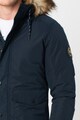 Jack & Jones Geaca bomber cu gluga si garnitura de blana ecologica Sky Barbati