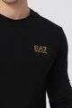 EA7 Bluza din amestec de bumbac cu decolteu la baza gatului si detaliu logo Barbati