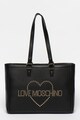 Love Moschino Tote fazonú bőrtáska szegecses rátétekkel női