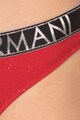 Emporio Armani Underwear Chiloti tanga cu banda logo metalizata in talie Femei