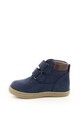 Kickers kids Ghete de piele nabuc cu velcro Fete