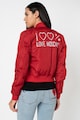 Love Moschino Jacheta bomber cu broderie logo pe partea din spate Femei