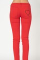 Love Moschino Blugi slim fit cu aplicatie din strasuri Femei