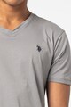 U.S. Polo Assn. Tricou slim fit cu decolteu in V Barbati