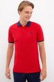 U.S. Polo Assn. Tricou polo din pique cu detalii contrastante Barbati