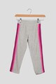 Agatha Ruiz de la Prada Pantaloni sport de catifea cu insertii laterale contrastante Fete