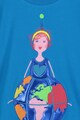 Agatha Ruiz de la Prada Rochie cu croiala in A si imprimeu grafic Fete