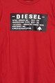 Diesel Bluza cu imprimeu logo si decolteu la baza gatului Fete