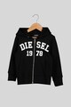 Diesel Hanorac cu fermoar si imprimeu logo Fete