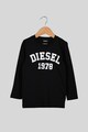 Diesel Buza de bumbac cu imprimeu logo Fete