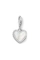 Thomas Sabo Talisman in forma de inima din argint veritabil, decorat cu Mother of Pearl Femei