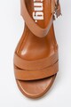 MTNG Sandale de piele ecologica cu toc masiv Femei