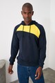 Trendyol Colorblock dizájnos kapucnis pulóver férfi