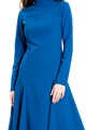 BLUZAT Rochie midi asimetrica cu guler inalt Femei