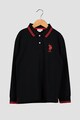 U.S. Polo Assn. Bluza polo din material pique Baieti