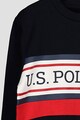 U.S. Polo Assn. Logós pamutpulóver Fiú