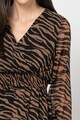 Liu Jo Rochie cu decolteu in V si model animal print Femei