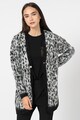 Liu Jo Cardigan din amestec de lana alpaca cu animal print Femei