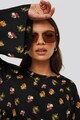 NA-KD Rochie mini evazata cu imprimeu floral si design stratificat Femei