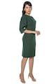 Miss One ROchie midi cu maneci bufante, Verde forest Femei