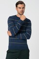 Lacoste Pulover din lana tricotat fin cu model in dungi Barbati