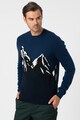 Lacoste Gyapjútartalmú finomkötött mintás pulóver férfi