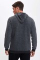 DeFacto Kapucnis pulóver feliratos mintával férfi