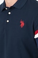 U.S. Polo Assn. Bluza polo cu detaliu in dungi Kasper Barbati