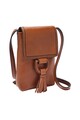 Fossil Geanta crossbody de piele cu canaf Bobbie Femei