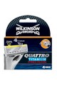 Wilkinson Rezerva aparat de ras  Quatro Titanium Precision Carbon, Barbati, 4 buc Femei