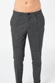 Selected Homme Pantaloni crop conici din amestec de lana Barbati