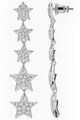 U.S. Polo Assn. Cercei din otel inoxidabil decorati cu cristale zirconia Femei