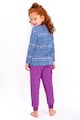 U.S. Polo Assn. Pijama de bumbac cu imprimeu logo Fete