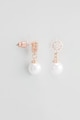 U.S. Polo Assn. Cercei drop decorati cu perle sintetice si cristale Femei