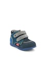 Kickers kids Pantofi din piele nabuc cu model colorblock Fete