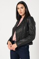 Pepe Jeans London Jacheta biker de piele Alba Femei