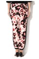 Sisley Pantaloni negru cu alb cu imprimeu floral Femei