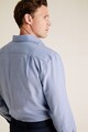 Marks & Spencer Пепитена памучна риза с джоб на гърдите Мъже