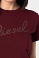 Diesel Tricou cu imprimeu logo si decolteu la baza gatului Sully Femei