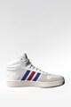 adidas Performance Pantofi sport mid-hi de piele si material textil HOOPS 2.0 Barbati