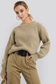 NA-KD Gyapjútartalmú bordázott kötött pulóver női