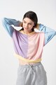 Missguided Colorblock dizájnú crop pulóver kapucnival női