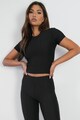 Missguided Tricou crop cu aspect texturat Femei